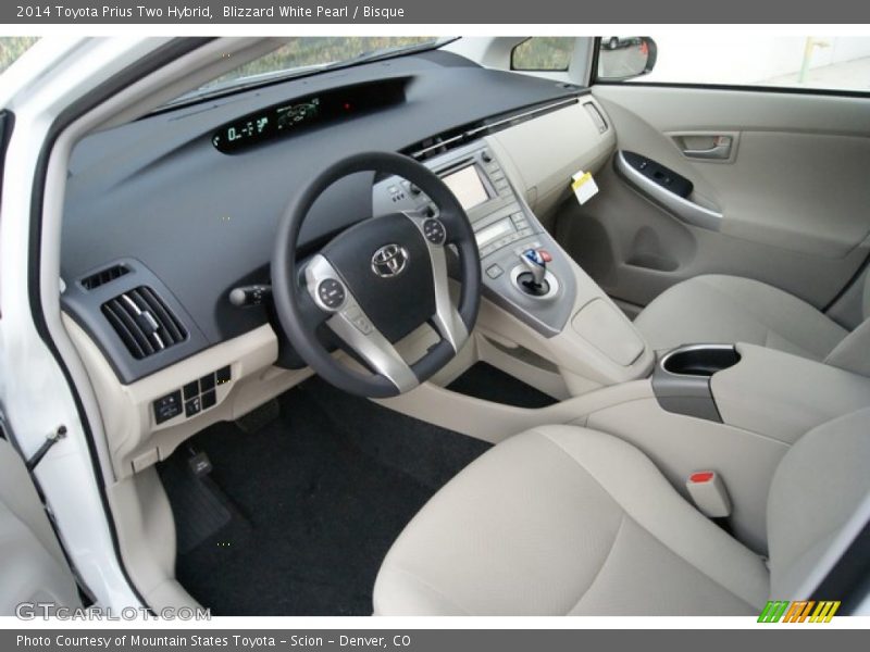  2014 Prius Two Hybrid Bisque Interior