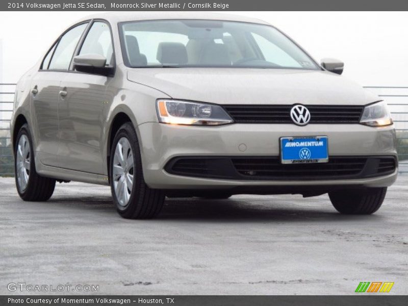 Moonrock Silver Metallic / Cornsilk Beige 2014 Volkswagen Jetta SE Sedan
