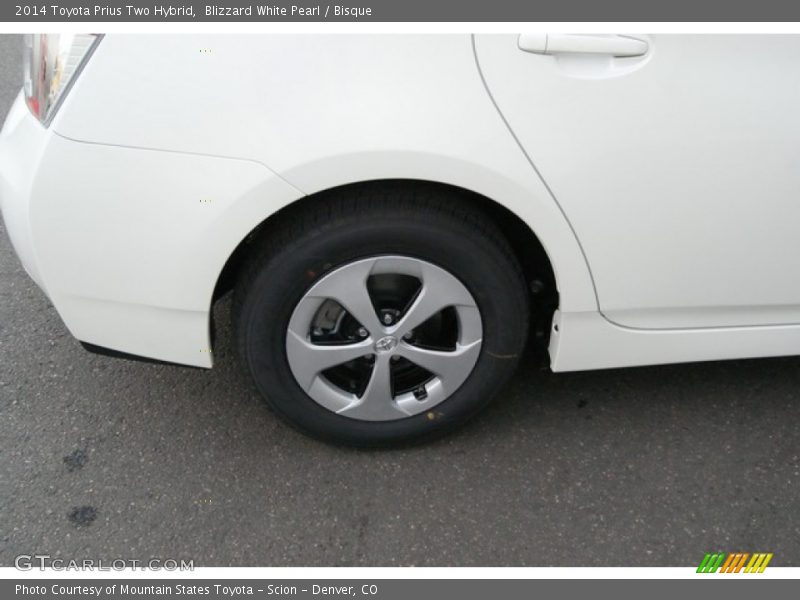 Blizzard White Pearl / Bisque 2014 Toyota Prius Two Hybrid
