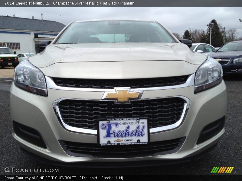 Champagne Silver Metallic / Jet Black/Titanium 2014 Chevrolet Malibu LS