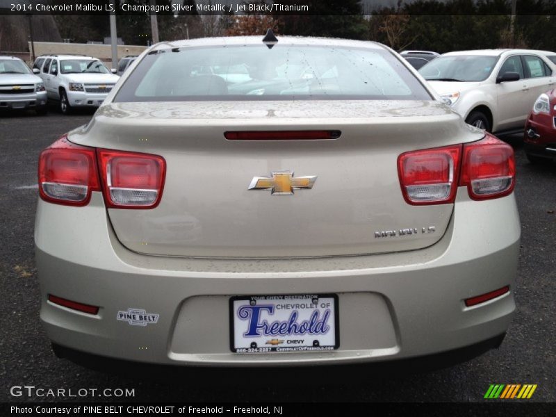 Champagne Silver Metallic / Jet Black/Titanium 2014 Chevrolet Malibu LS