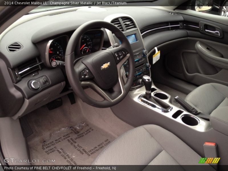 Champagne Silver Metallic / Jet Black/Titanium 2014 Chevrolet Malibu LS