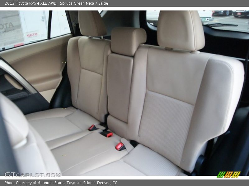 Spruce Green Mica / Beige 2013 Toyota RAV4 XLE AWD