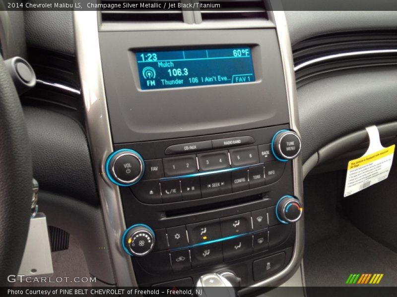 Champagne Silver Metallic / Jet Black/Titanium 2014 Chevrolet Malibu LS
