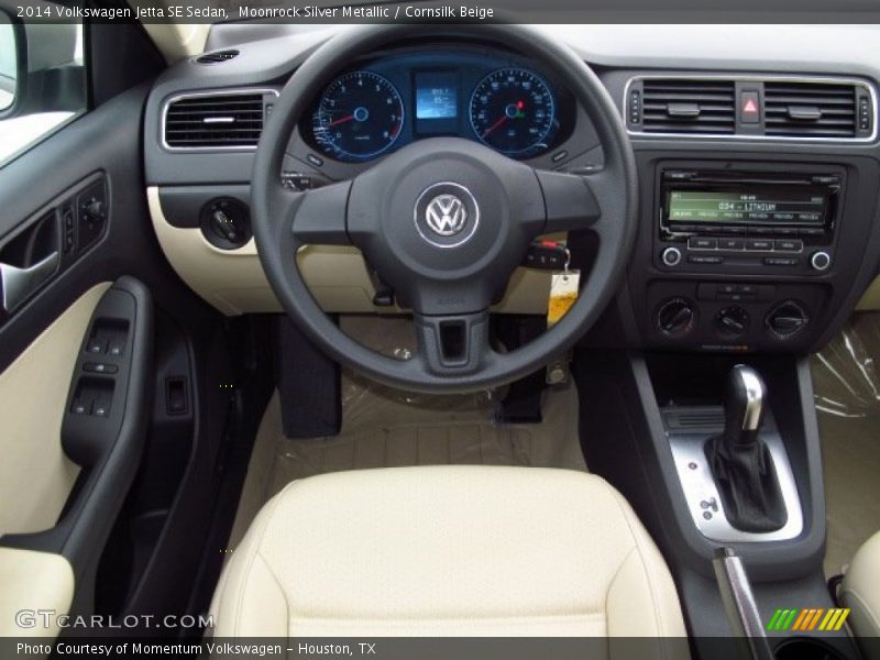Moonrock Silver Metallic / Cornsilk Beige 2014 Volkswagen Jetta SE Sedan