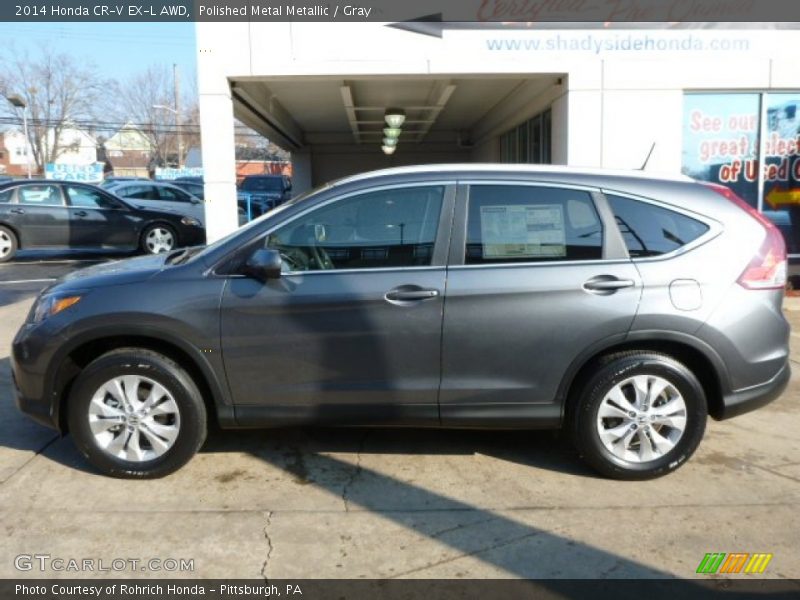 Polished Metal Metallic / Gray 2014 Honda CR-V EX-L AWD