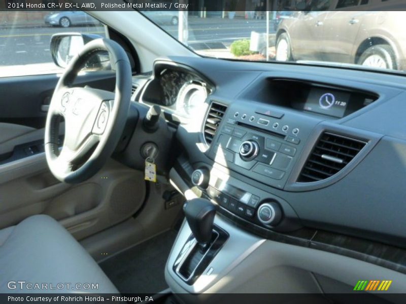 Polished Metal Metallic / Gray 2014 Honda CR-V EX-L AWD