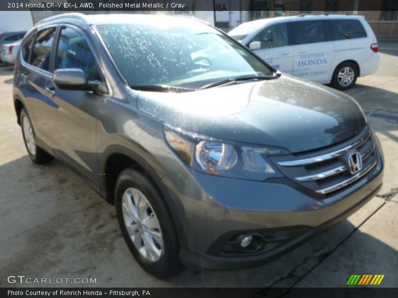 Polished Metal Metallic / Gray 2014 Honda CR-V EX-L AWD