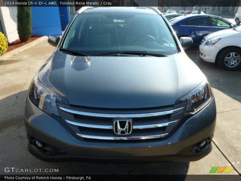 Polished Metal Metallic / Gray 2014 Honda CR-V EX-L AWD