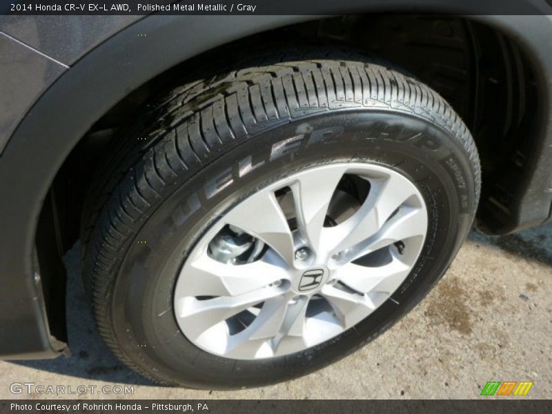 Polished Metal Metallic / Gray 2014 Honda CR-V EX-L AWD