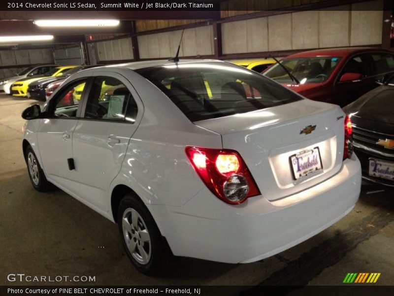 Summit White / Jet Black/Dark Titanium 2014 Chevrolet Sonic LS Sedan