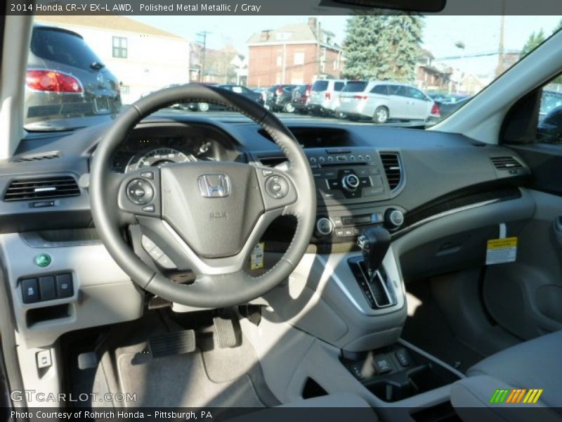 Polished Metal Metallic / Gray 2014 Honda CR-V EX-L AWD