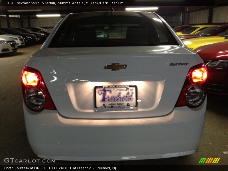 Summit White / Jet Black/Dark Titanium 2014 Chevrolet Sonic LS Sedan