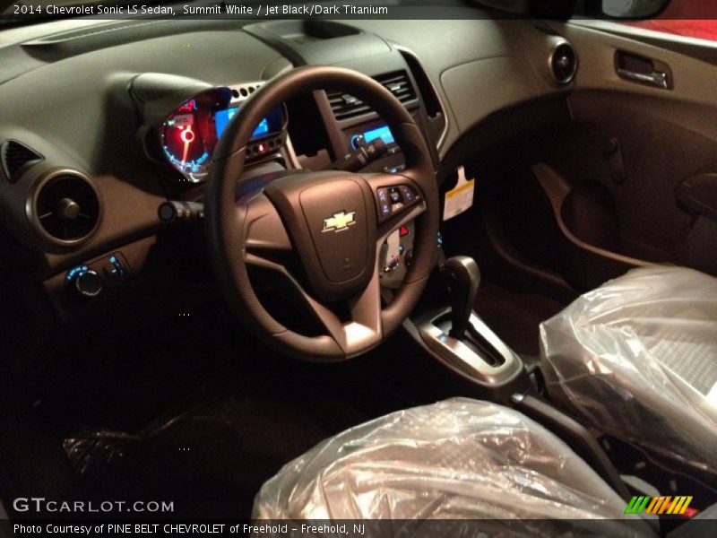 Summit White / Jet Black/Dark Titanium 2014 Chevrolet Sonic LS Sedan