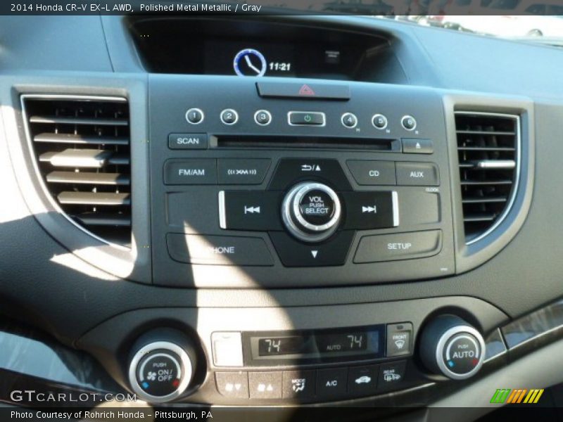 Polished Metal Metallic / Gray 2014 Honda CR-V EX-L AWD