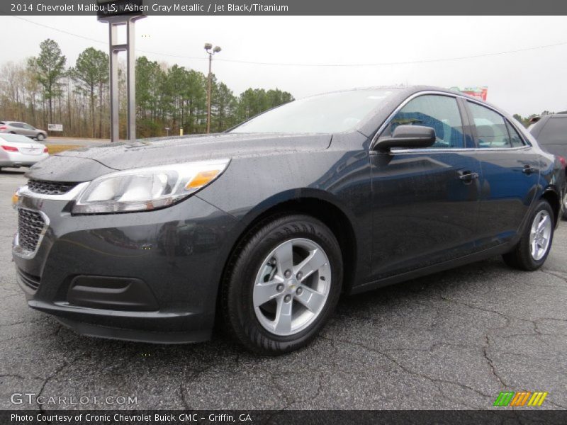 Ashen Gray Metallic / Jet Black/Titanium 2014 Chevrolet Malibu LS