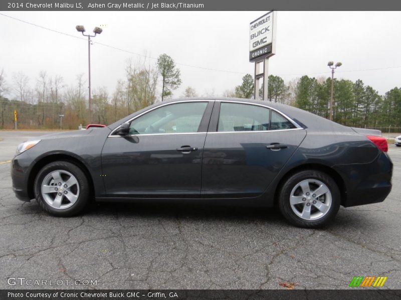 Ashen Gray Metallic / Jet Black/Titanium 2014 Chevrolet Malibu LS