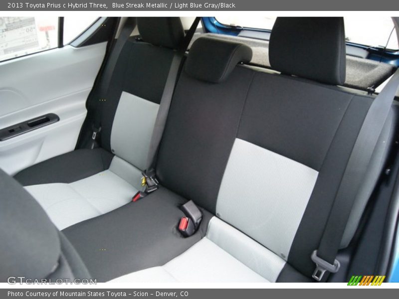 Blue Streak Metallic / Light Blue Gray/Black 2013 Toyota Prius c Hybrid Three