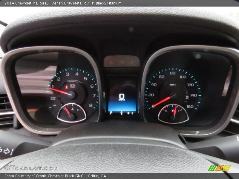 Ashen Gray Metallic / Jet Black/Titanium 2014 Chevrolet Malibu LS