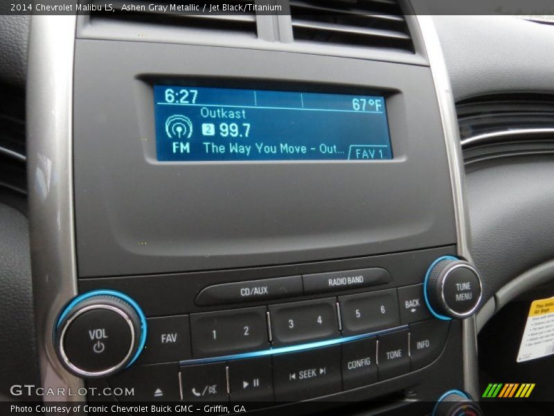 Ashen Gray Metallic / Jet Black/Titanium 2014 Chevrolet Malibu LS