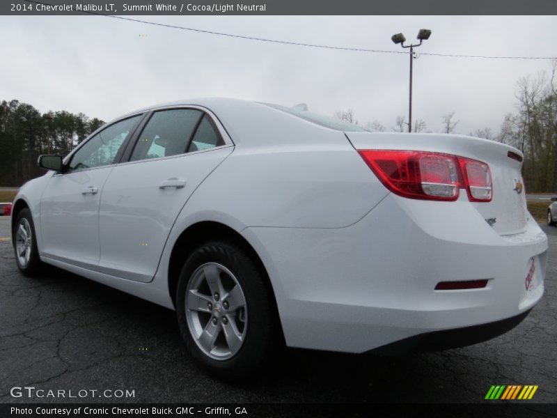 Summit White / Cocoa/Light Neutral 2014 Chevrolet Malibu LT