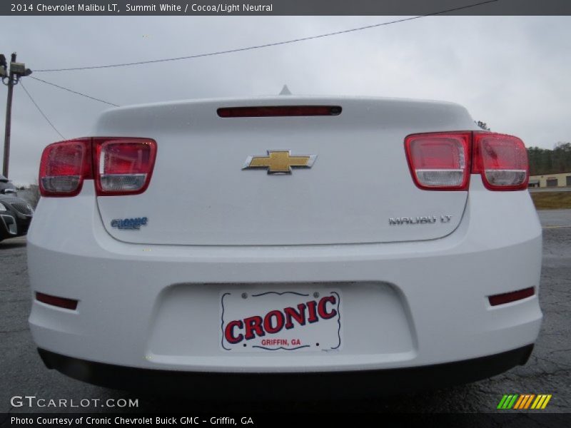 Summit White / Cocoa/Light Neutral 2014 Chevrolet Malibu LT
