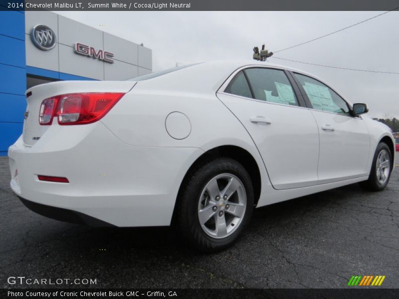 Summit White / Cocoa/Light Neutral 2014 Chevrolet Malibu LT