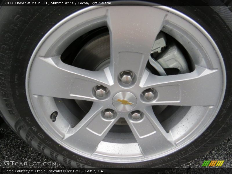Summit White / Cocoa/Light Neutral 2014 Chevrolet Malibu LT