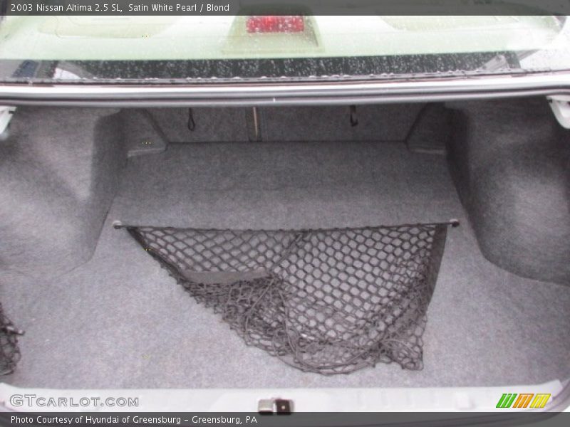 Satin White Pearl / Blond 2003 Nissan Altima 2.5 SL