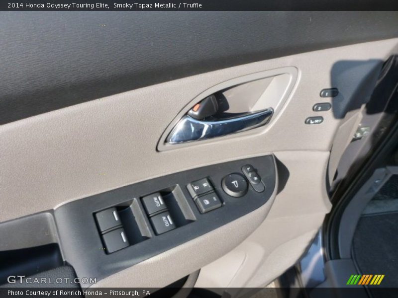 Smoky Topaz Metallic / Truffle 2014 Honda Odyssey Touring Elite
