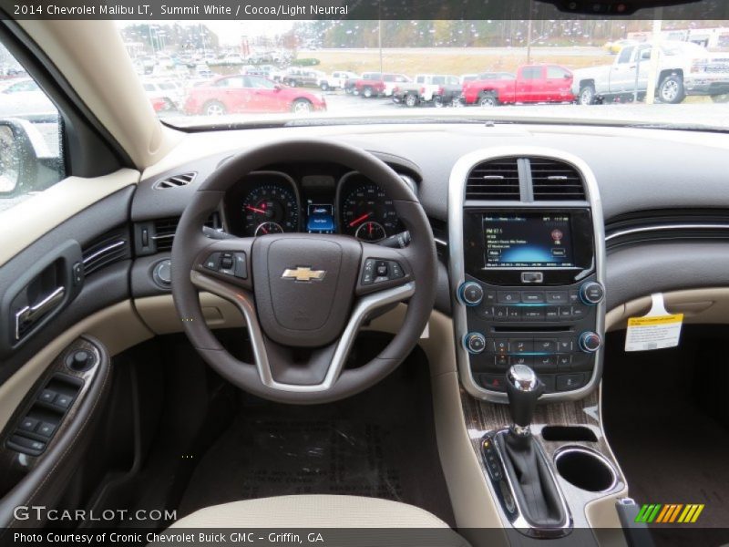Summit White / Cocoa/Light Neutral 2014 Chevrolet Malibu LT