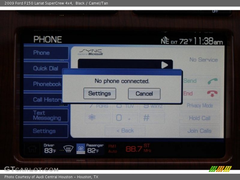 Black / Camel/Tan 2009 Ford F150 Lariat SuperCrew 4x4