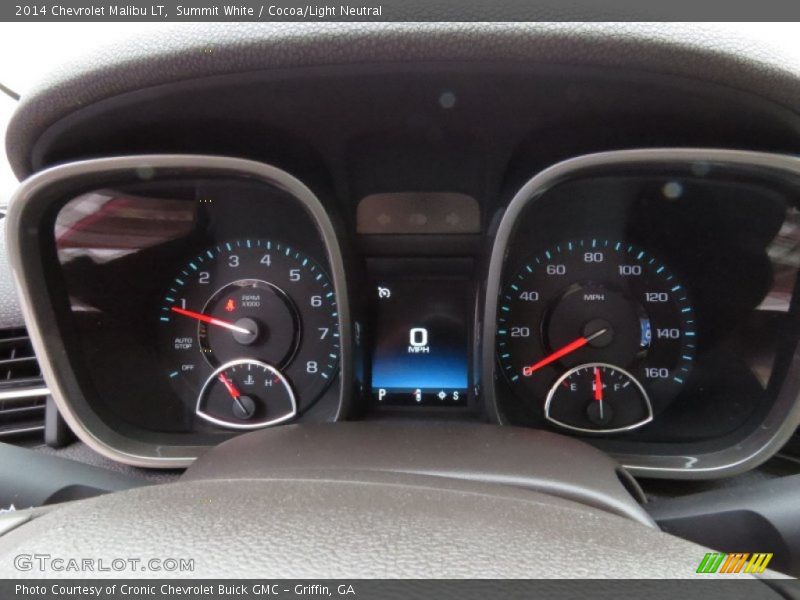 Summit White / Cocoa/Light Neutral 2014 Chevrolet Malibu LT