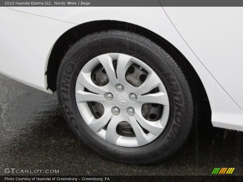 Nordic White / Beige 2010 Hyundai Elantra GLS