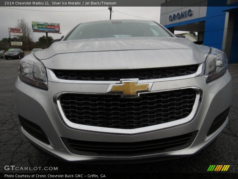 Silver Ice Metallic / Jet Black/Titanium 2014 Chevrolet Malibu LS