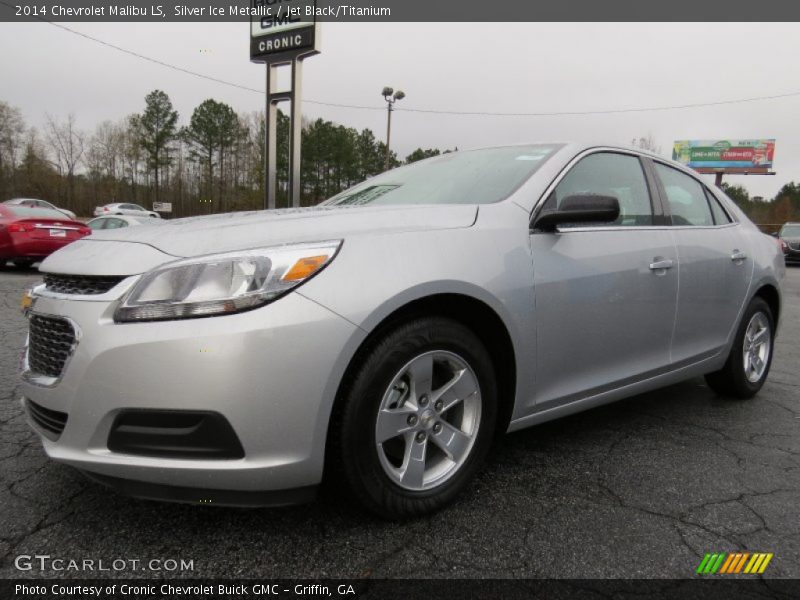 Silver Ice Metallic / Jet Black/Titanium 2014 Chevrolet Malibu LS