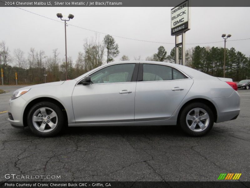 Silver Ice Metallic / Jet Black/Titanium 2014 Chevrolet Malibu LS