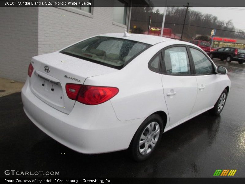Nordic White / Beige 2010 Hyundai Elantra GLS
