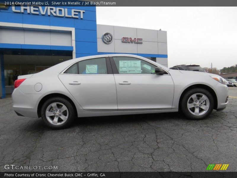 Silver Ice Metallic / Jet Black/Titanium 2014 Chevrolet Malibu LS