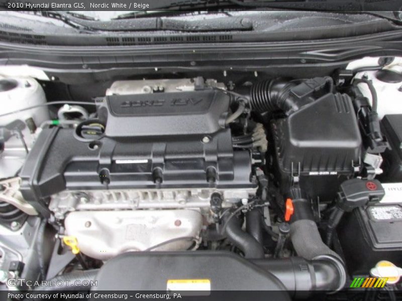 Nordic White / Beige 2010 Hyundai Elantra GLS