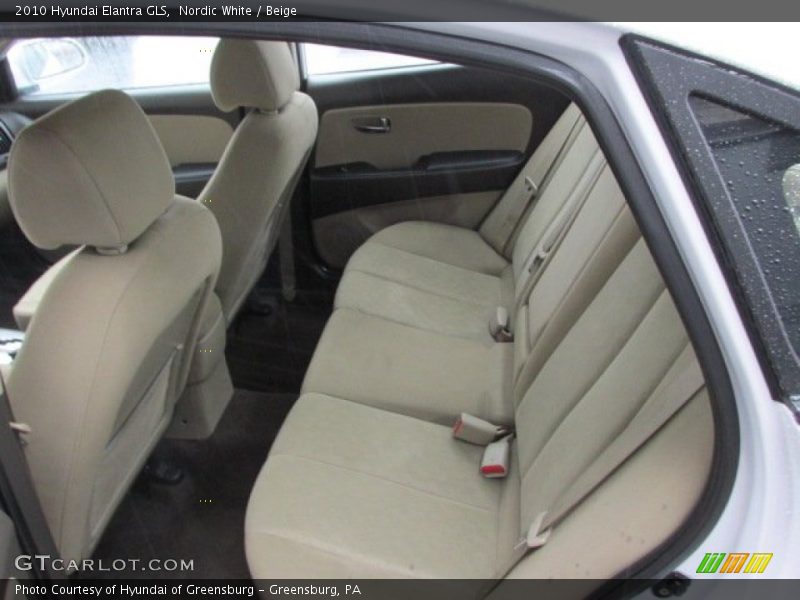 Nordic White / Beige 2010 Hyundai Elantra GLS