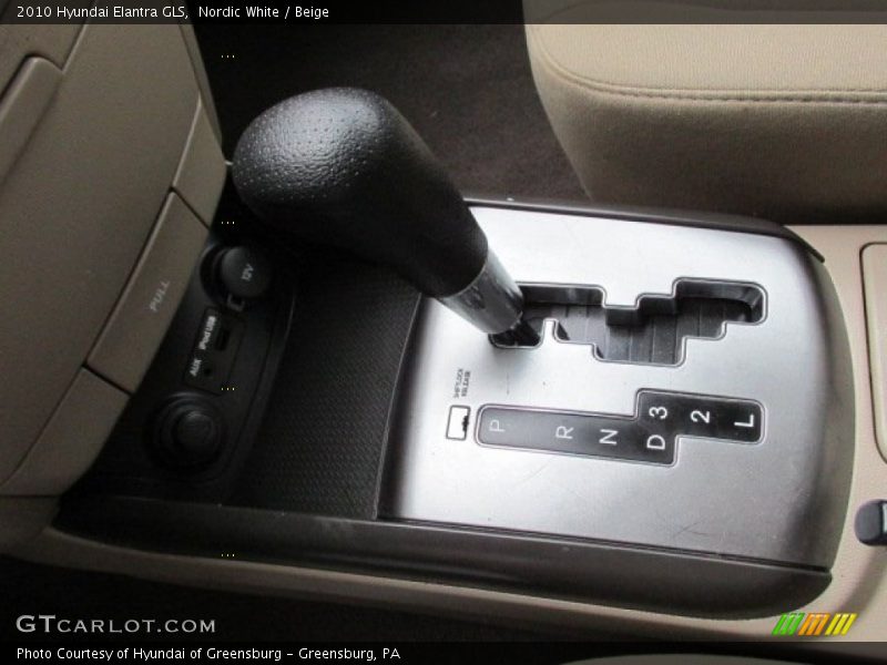 Nordic White / Beige 2010 Hyundai Elantra GLS