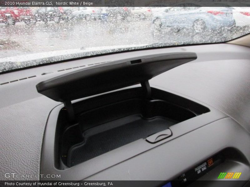 Nordic White / Beige 2010 Hyundai Elantra GLS