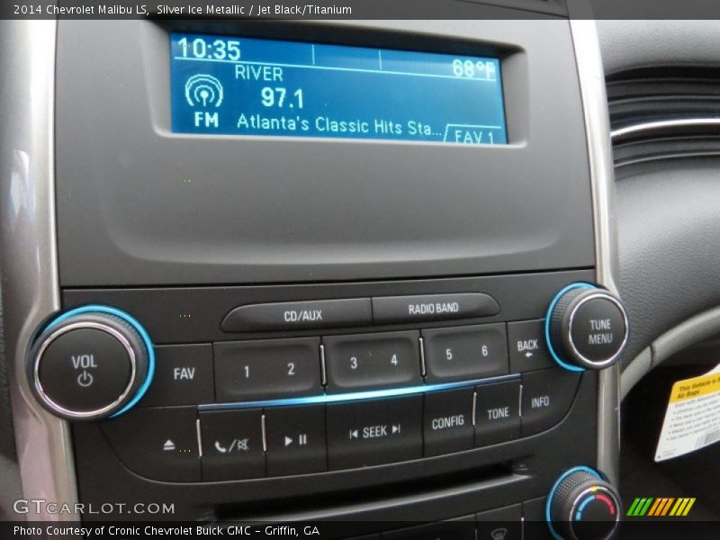 Silver Ice Metallic / Jet Black/Titanium 2014 Chevrolet Malibu LS