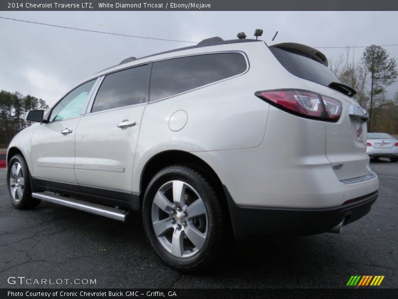 White Diamond Tricoat / Ebony/Mojave 2014 Chevrolet Traverse LTZ