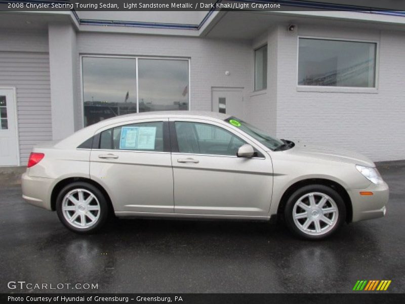 Light Sandstone Metallic / Dark Khaki/Light Graystone 2008 Chrysler Sebring Touring Sedan