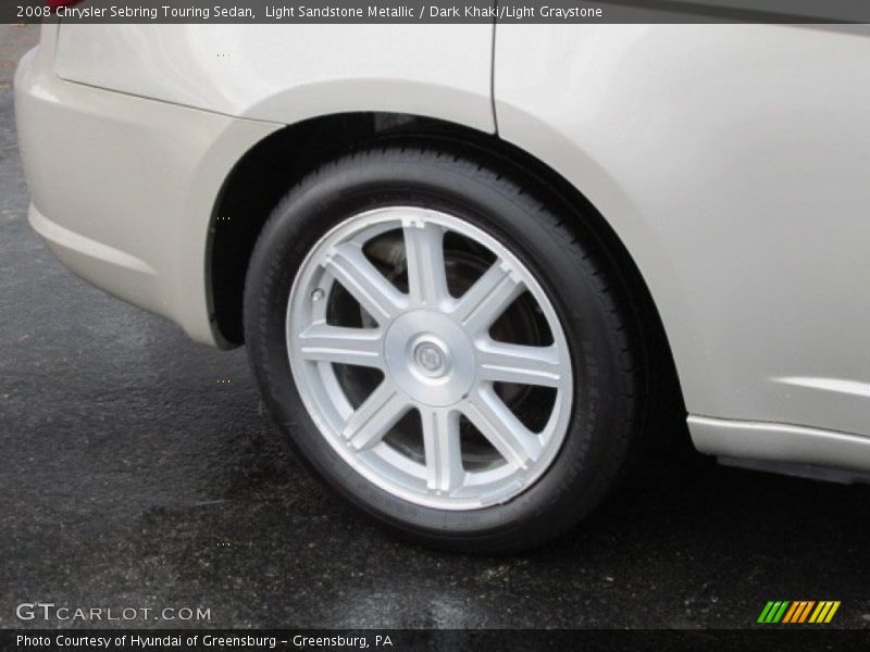 Light Sandstone Metallic / Dark Khaki/Light Graystone 2008 Chrysler Sebring Touring Sedan