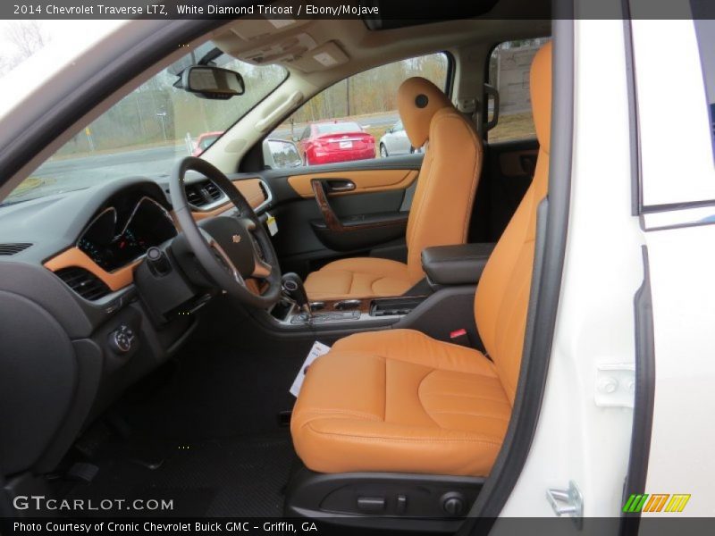 Front Seat of 2014 Traverse LTZ