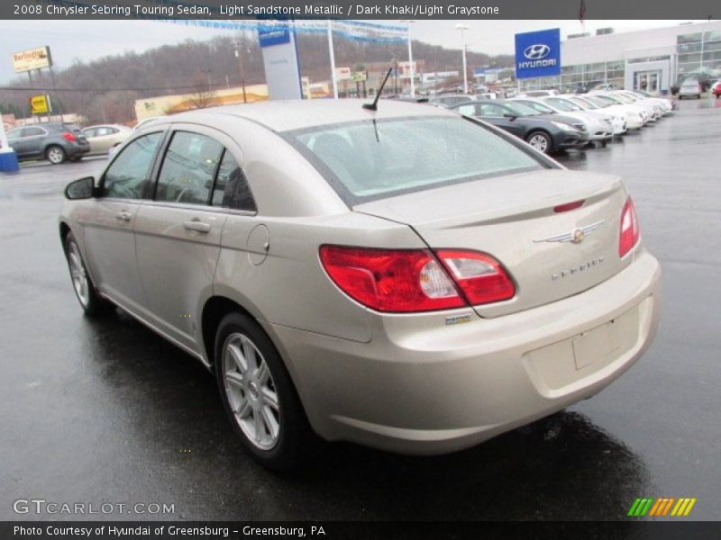 Light Sandstone Metallic / Dark Khaki/Light Graystone 2008 Chrysler Sebring Touring Sedan