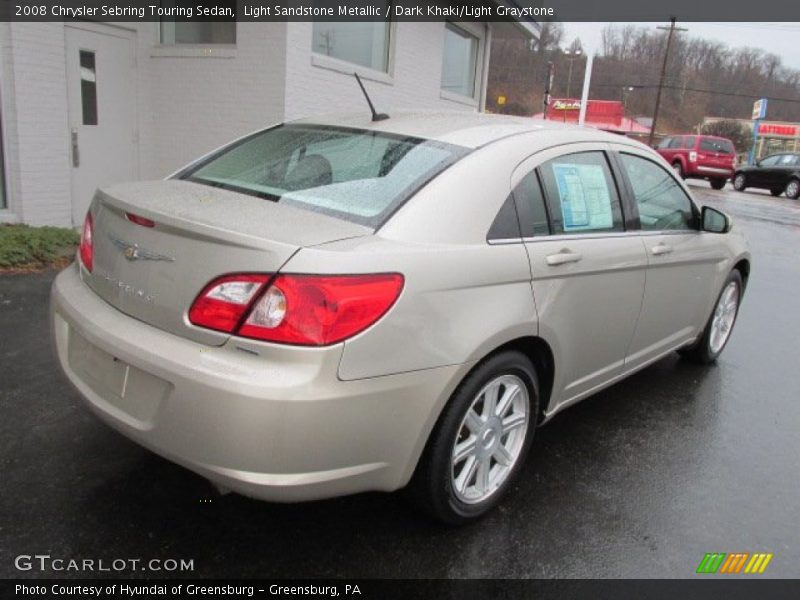 Light Sandstone Metallic / Dark Khaki/Light Graystone 2008 Chrysler Sebring Touring Sedan